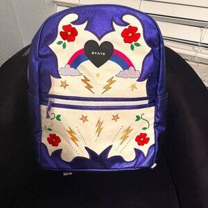 STATE Kane Kids Double Pocket Metallic Cowgirl Backpack